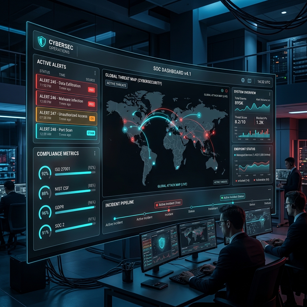 Netsec Security Operations Center Dashboard